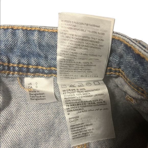 H&M Divided‎ jean skirt NWT size 0 - Picture 4 of 6